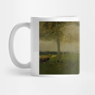 Landscape (Cattle in Storm) by George Inness Mug